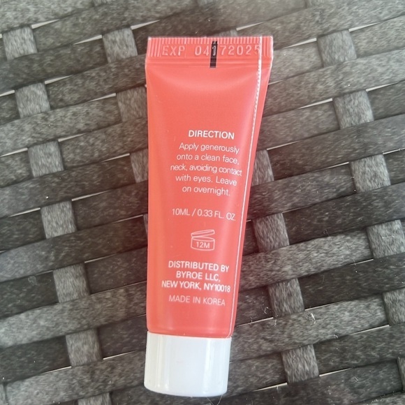 💗2/$10💗 NWT Byroe Golden Carrot Overnight Relief Mask - Picture 2 of 2